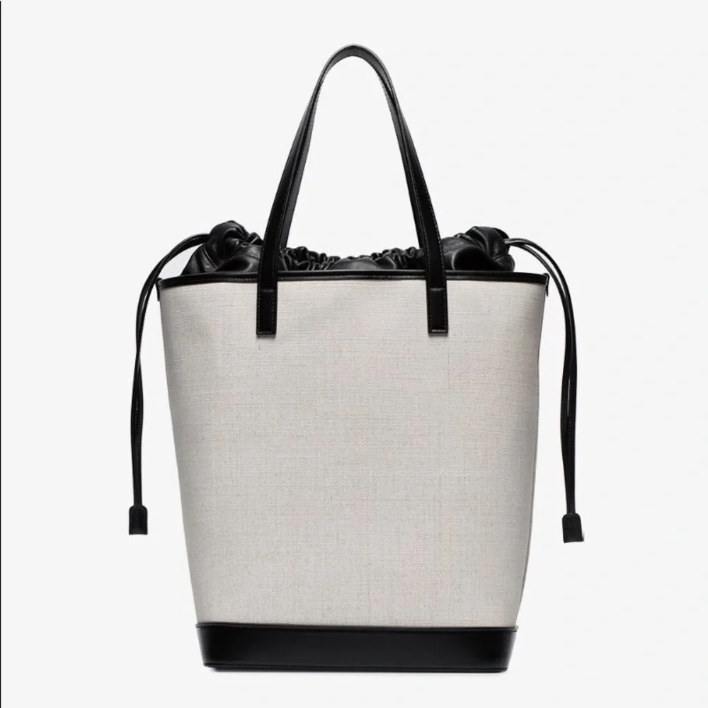 Saint Laurent Teddy canvas and leather tote bag NEW - Picture 2 of 13